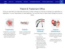 Tablet Screenshot of patenttrademarkoffice.org